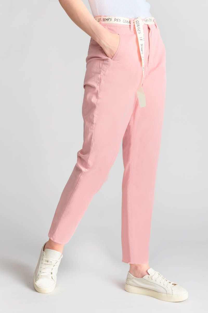 Le Temps Des Cerises Pantalon Chino Loose Arlo Rose