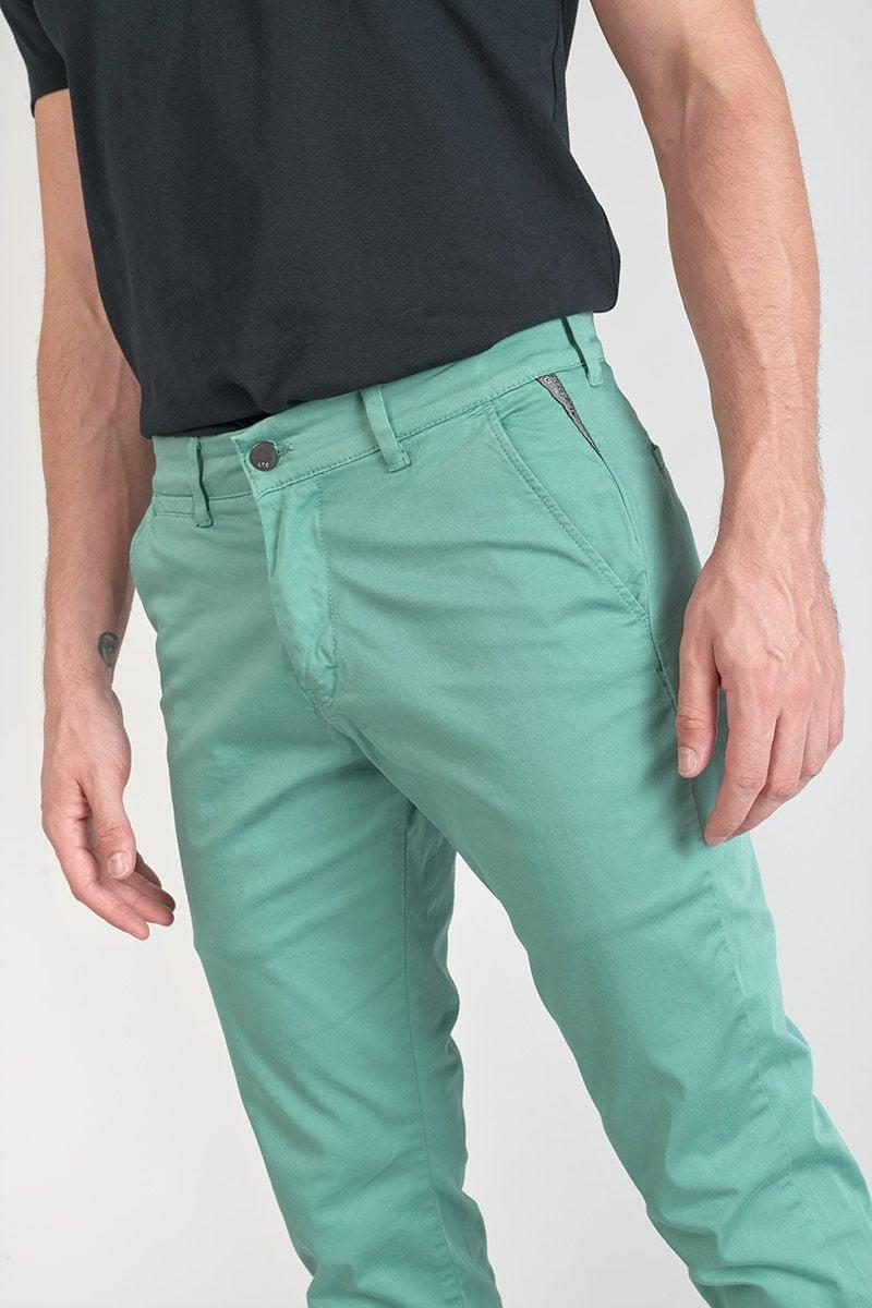 Le Temps Des Cerises Pantalon Chino Slim Jas Vert D'eau