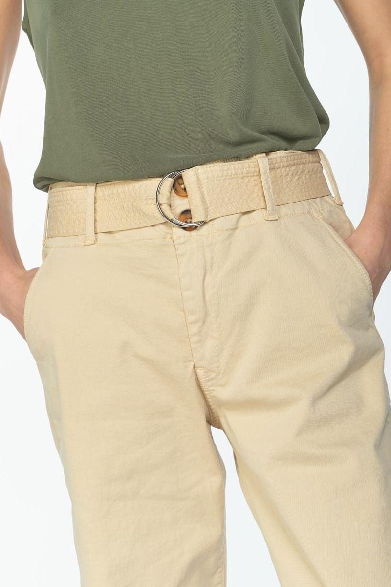 Le Temps Des Cerises Pantalon Chino Taille Haute Serena Beige