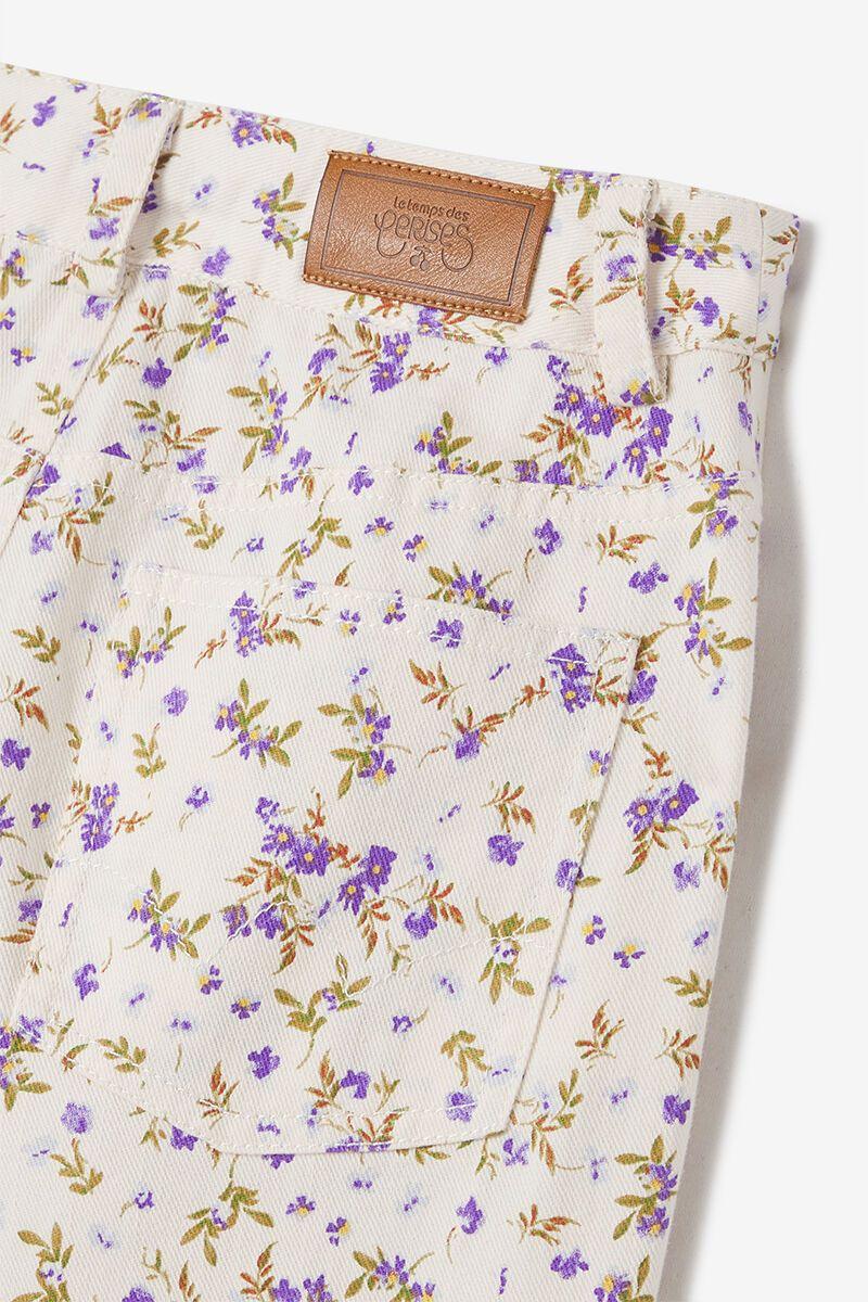 Le Temps Des Cerises Pantalon Despigi à Motif Fleuri