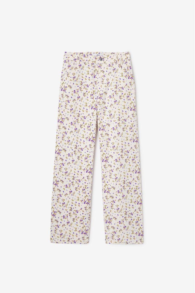 le temps des cerises Pantalon Despigi à motif fleuri