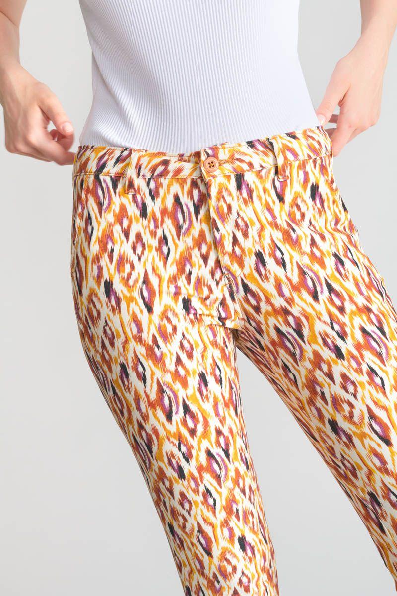 Le Temps Des Cerises Pantalon Dyli Maya à Motif Ethnique