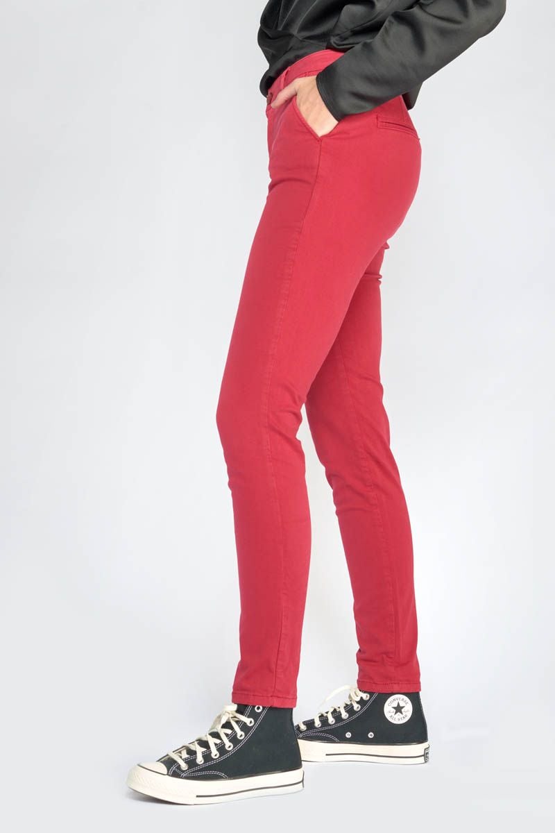 Le Temps Des Cerises Pantalon Dyli2 Rouge Framboise