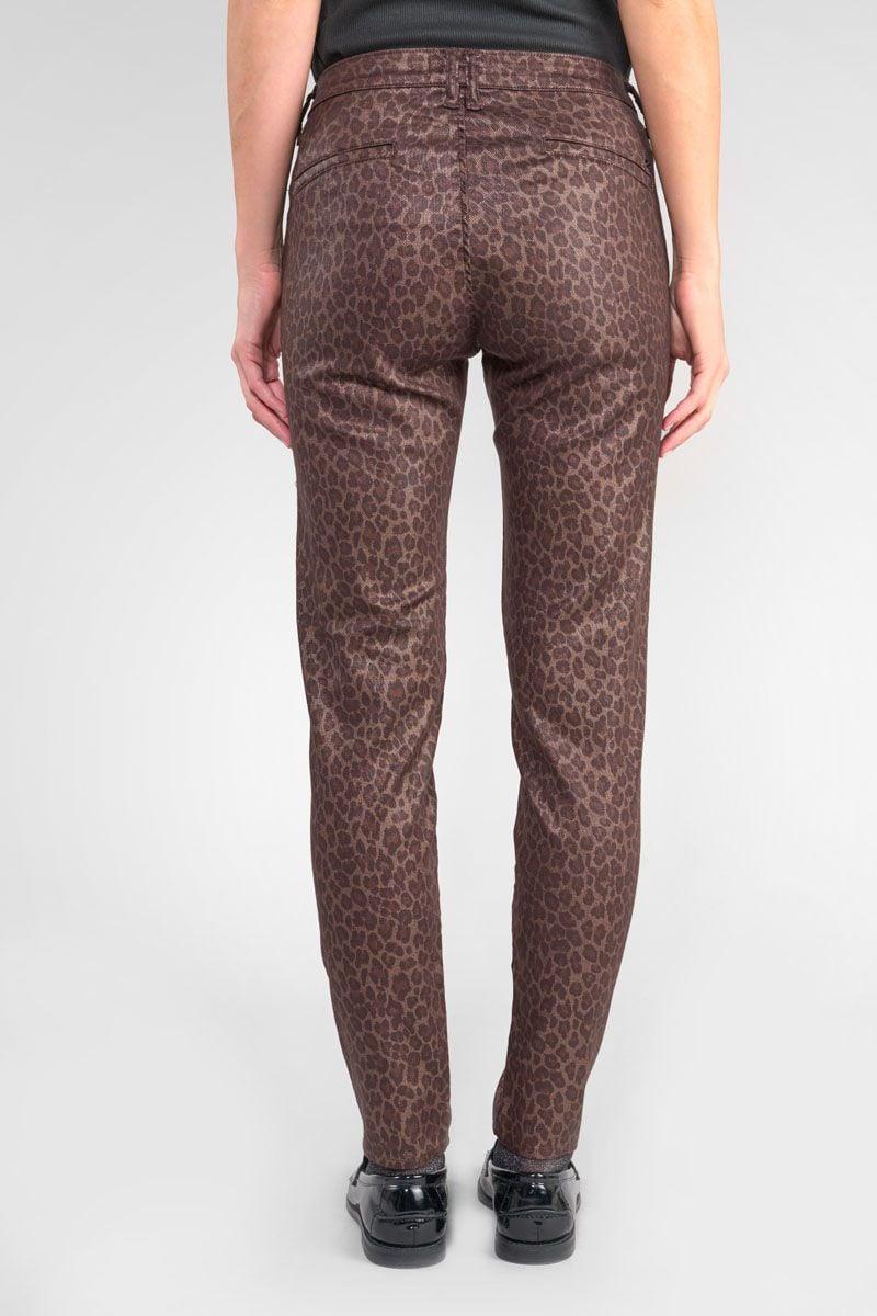 Le Temps Des Cerises Pantalon Flexo à Motif Animalier
