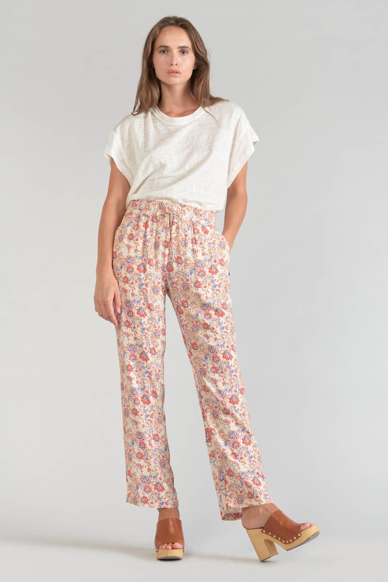 Le Temps Des Cerises Pantalon Henel à Motif Cachemire