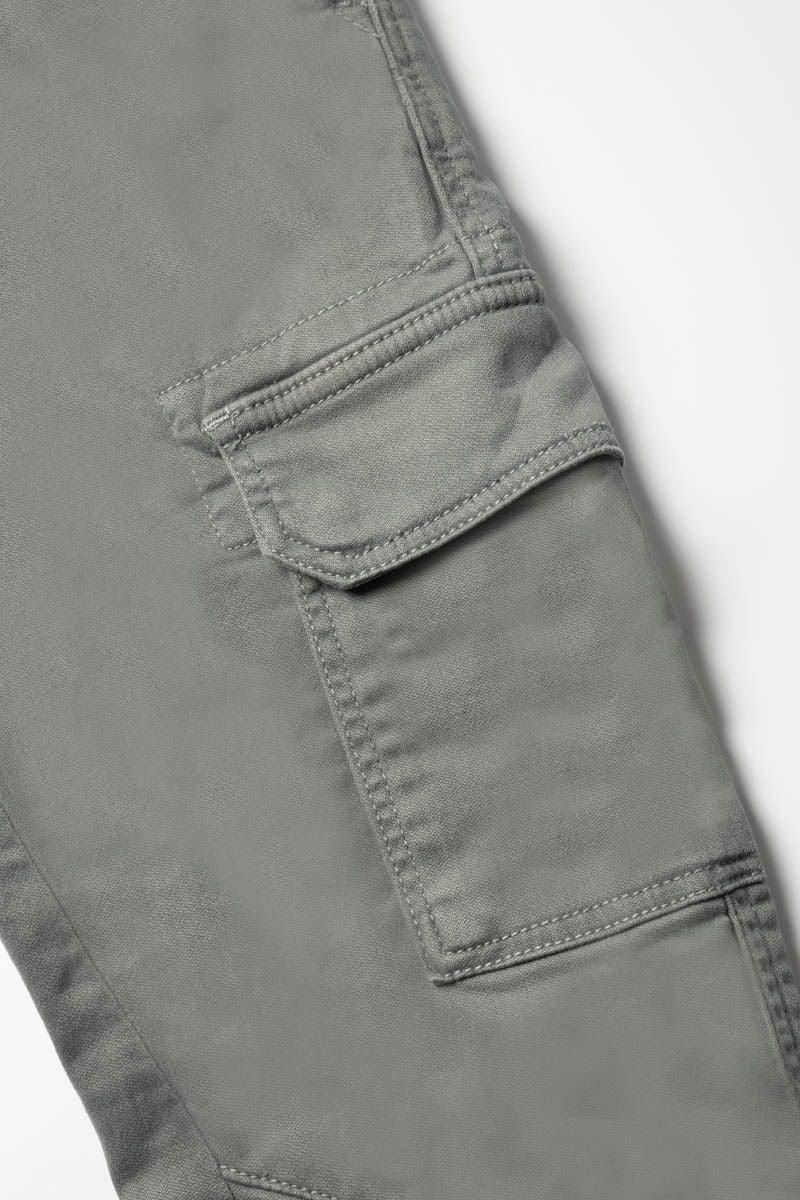 Le Temps Des Cerises Pantalon Kalvin Tapered Arqué Vert-gris