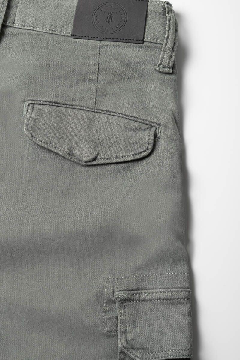 Le Temps Des Cerises Pantalon Kalvin Tapered Arqué Vert-gris