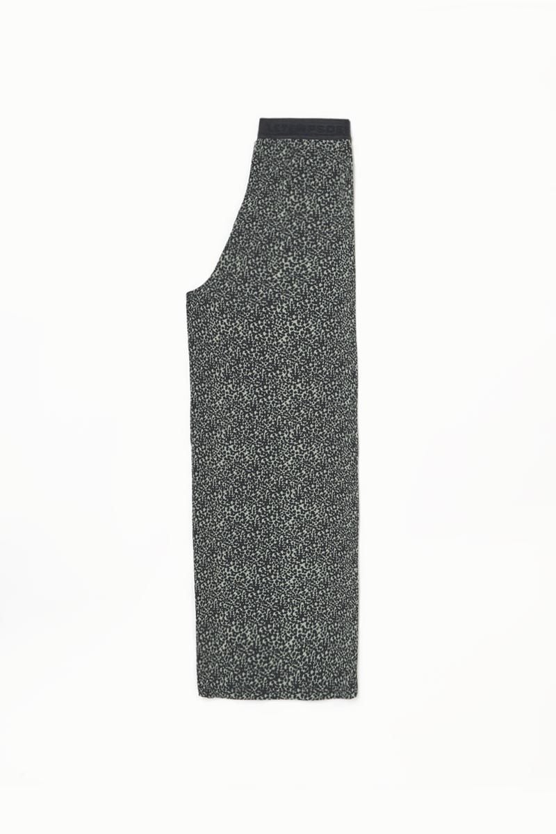 Le Temps Des Cerises Pantalon Large Ghebgi à Motif Léopard Vert