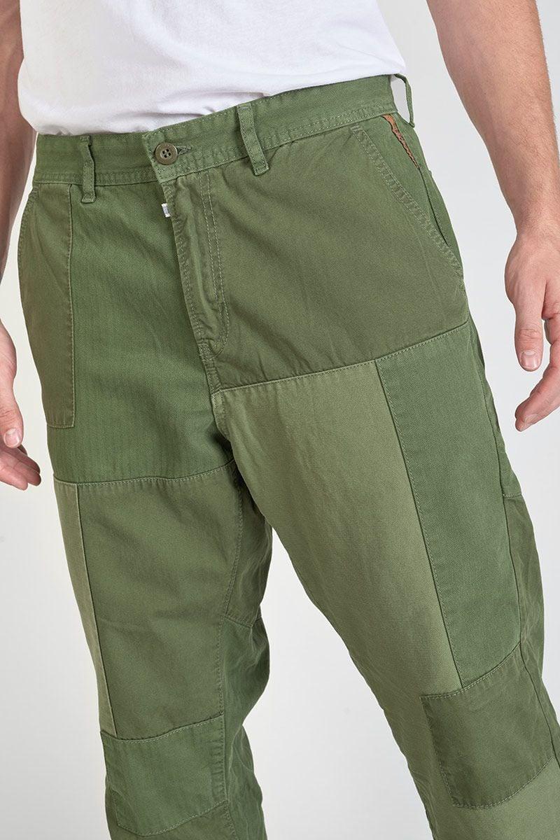 Le Temps Des Cerises Pantalon Loose Mister Kaki Vert