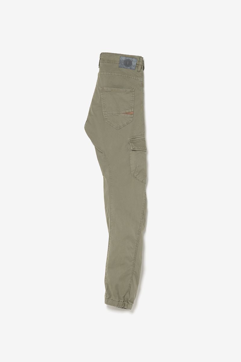 Le Temps Des Cerises Pantalon Patos Tapered Arqué Kaki