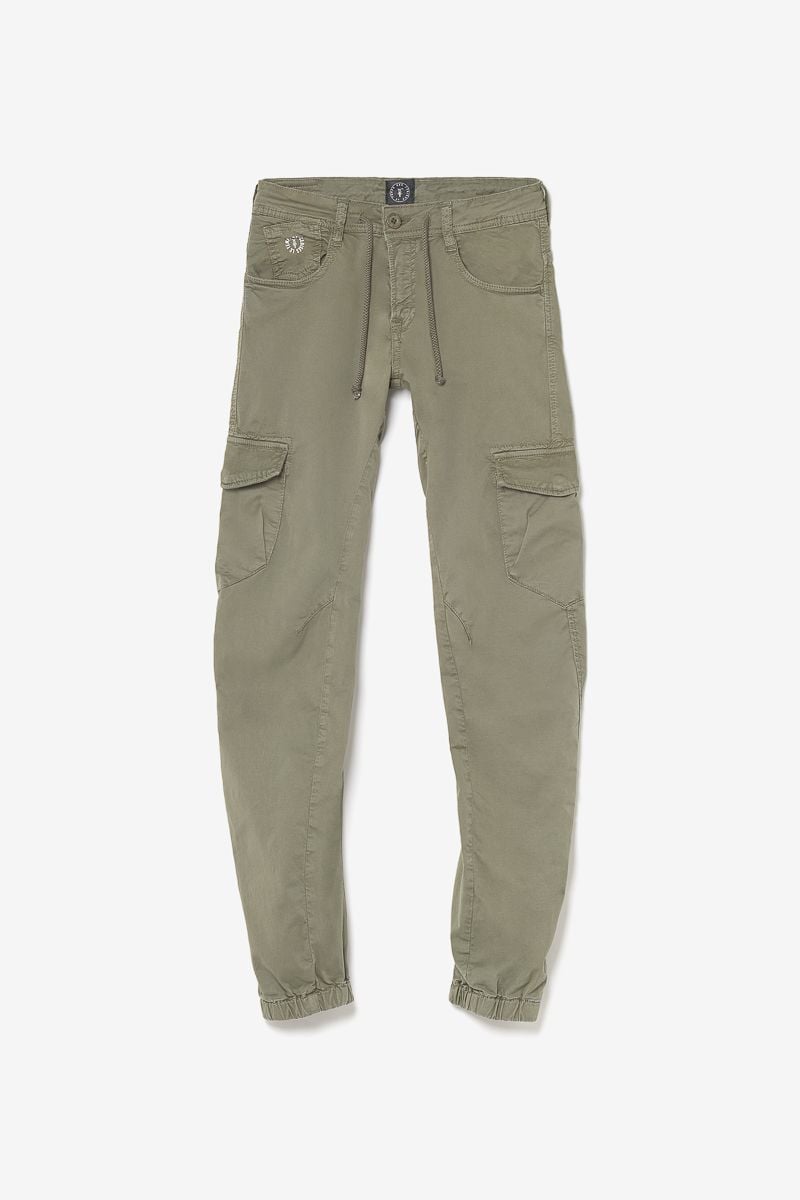 le temps des cerises Pantalon Patos tapered arqué kaki