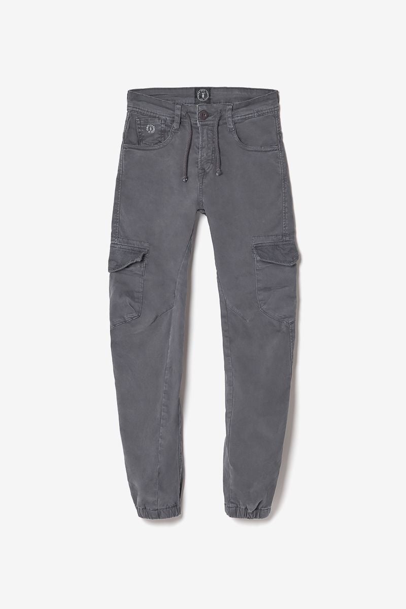 Le Temps Des Cerises Pantalon Tobati Tapered Arqué Anthracite