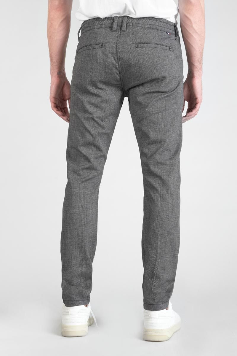 Le Temps Des Cerises Pantalon Weller à Carreaux Gris