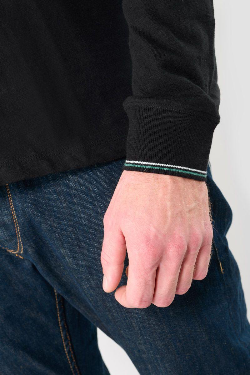 Le Temps Des Cerises Polo Manches Longues Romes Noir