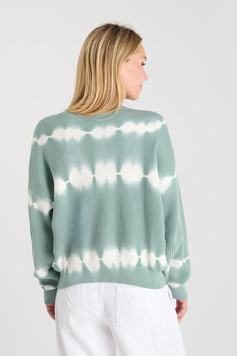 Le Temps Des Cerises Pull Sureau Bleu Vert Tie And Dye
