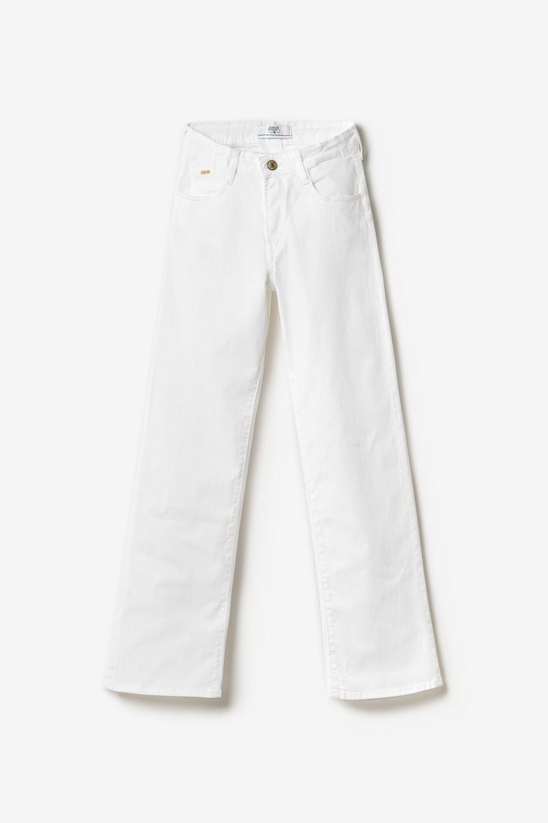 le temps des cerises Pulp regular taille haute jeans blanc