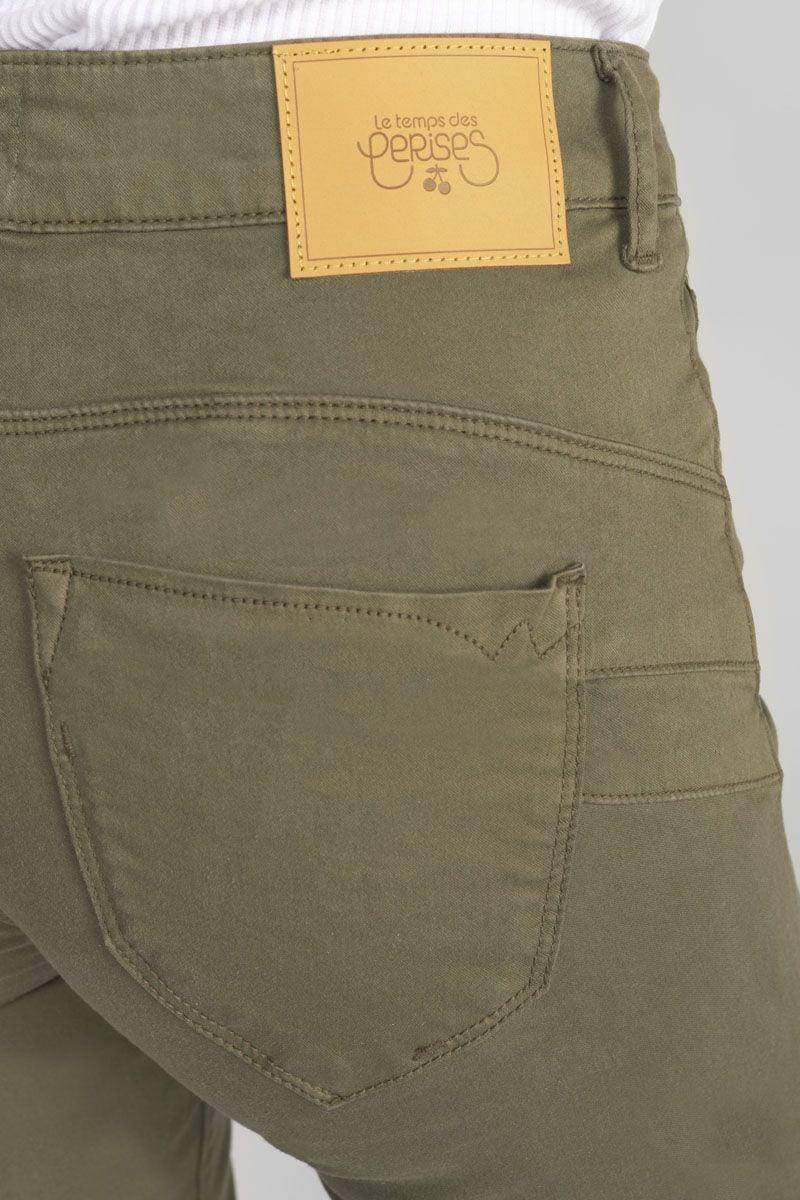 Le Temps Des Cerises Pulp Regular Taille Haute Kaki