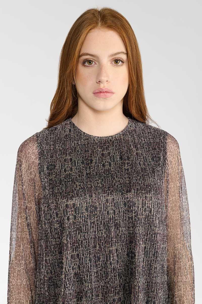 Le Temps Des Cerises Robe Ancegi à Motif Animalier Irisée