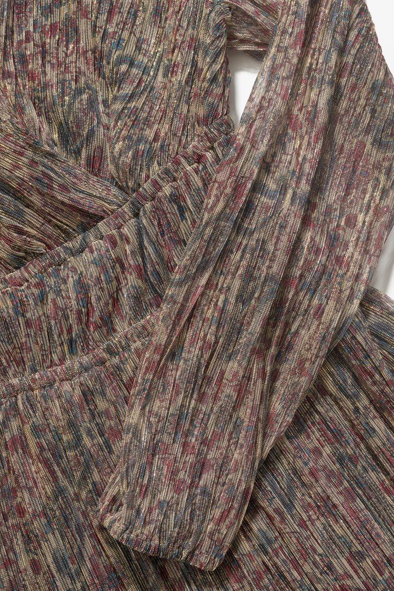 Le Temps Des Cerises Robe Kodigi à Motif Cachemire Irisée
