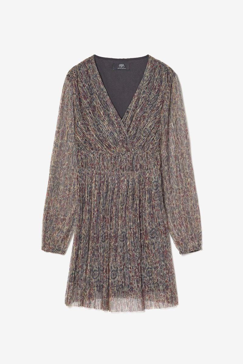 le temps des cerises Robe Kodigi à motif cachemire irisée