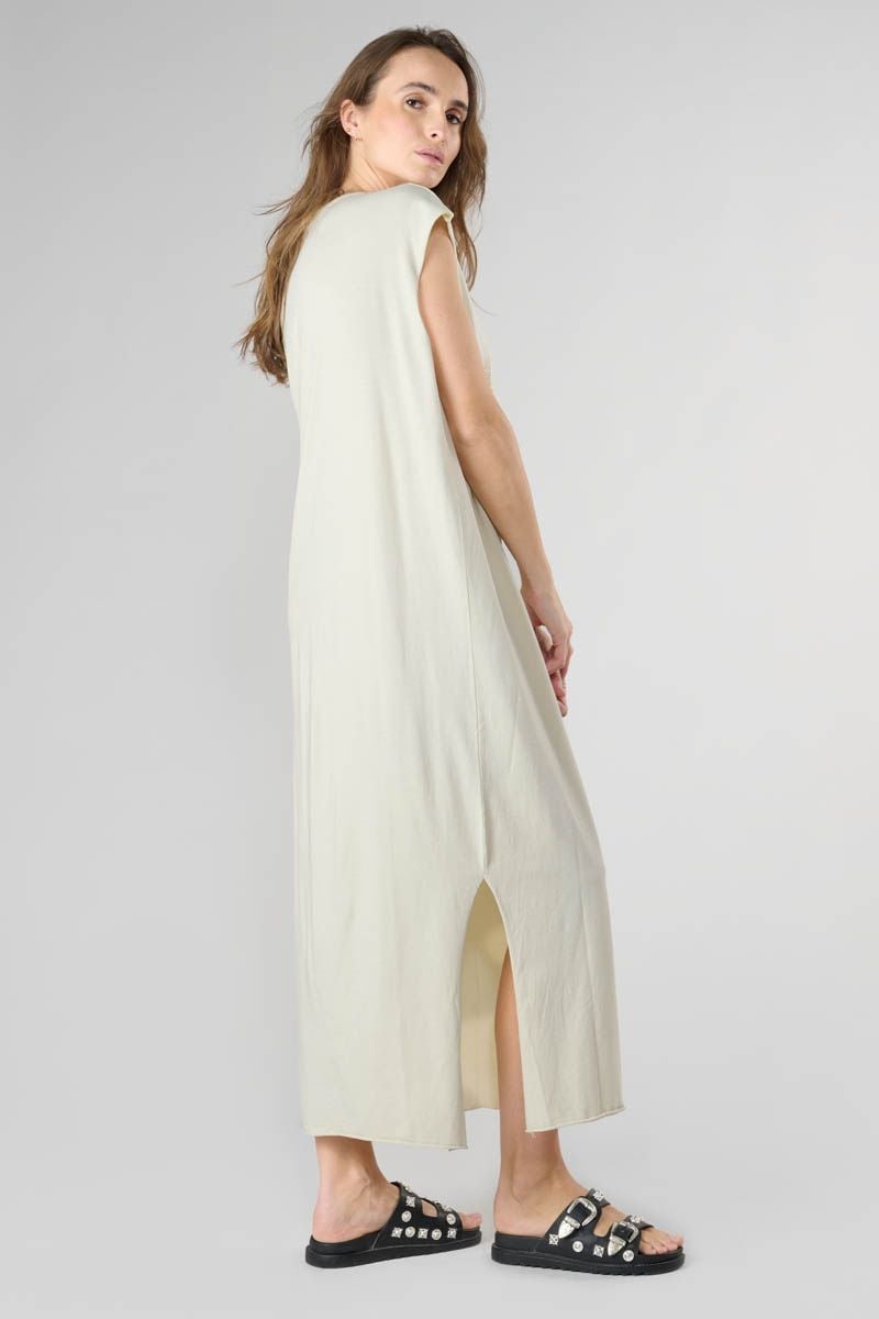 Le Temps Des Cerises Robe T-shirt Longue Ixora Crème