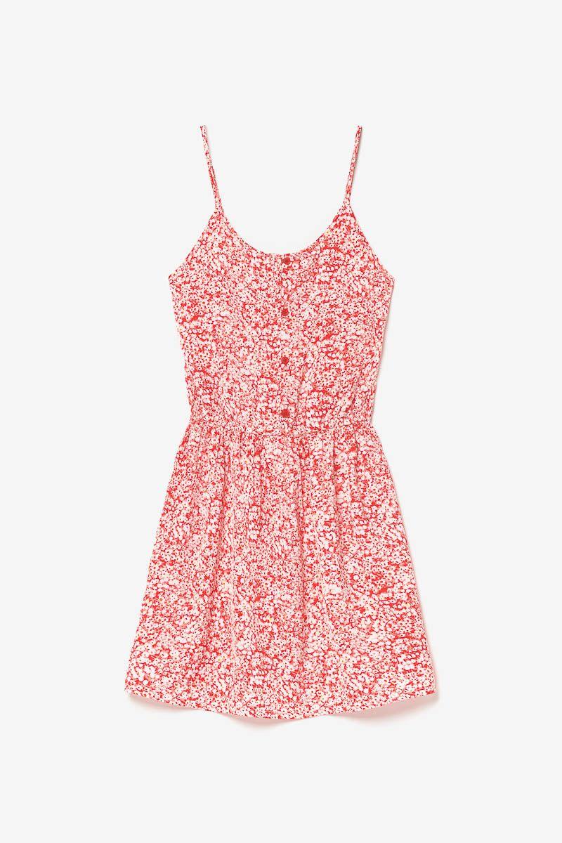 le temps des cerises Robe Yuligi à motif floral rouge