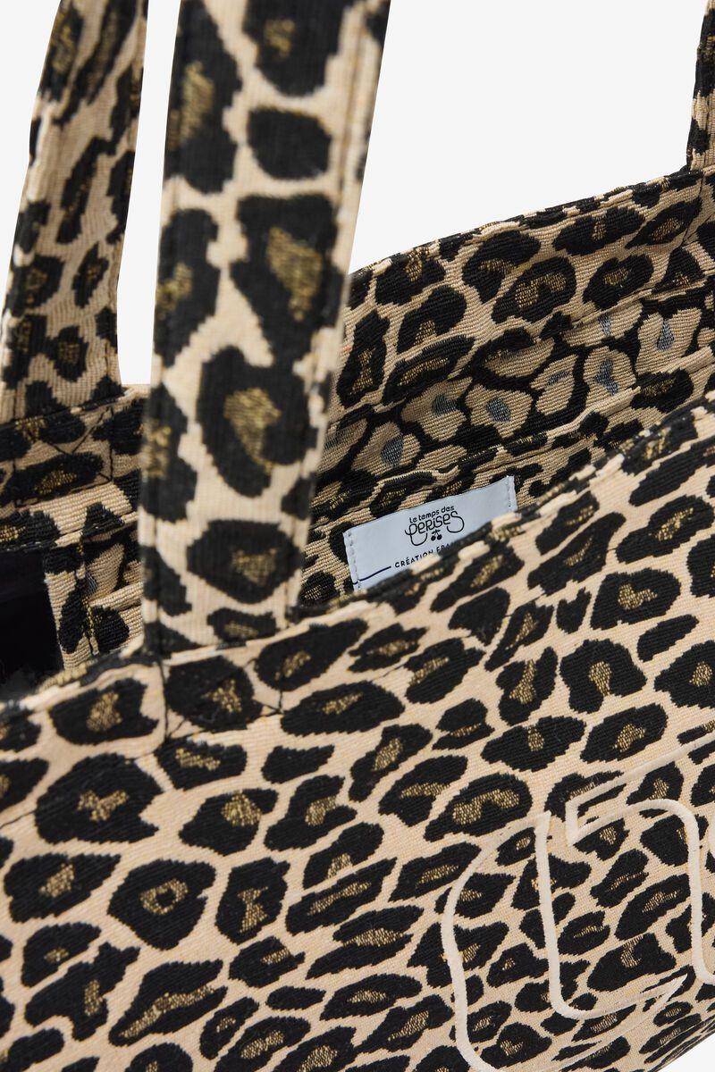 Le Temps Des Cerises Sac Cabas Dalia à Motif Léopard
