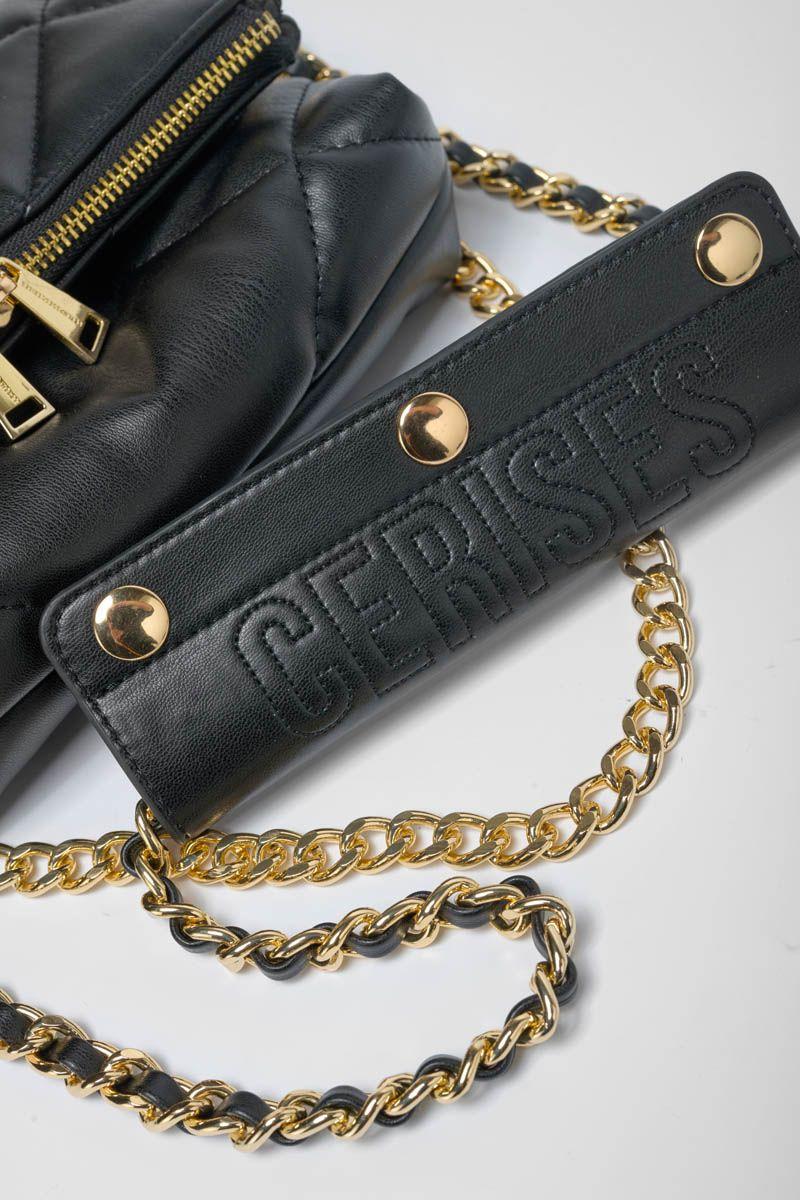 Le Temps Des Cerises Sac Mini à Bandoulière Lise Noir