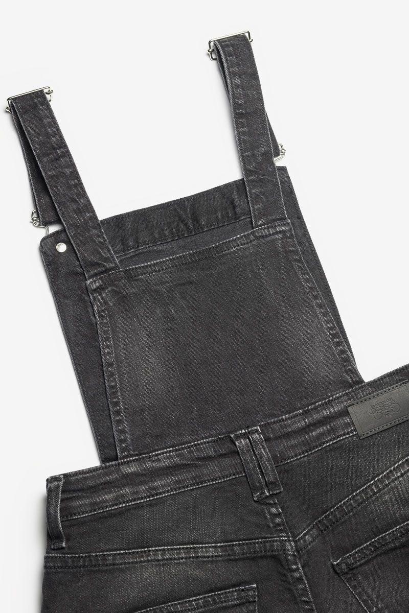 Le Temps Des Cerises Salopette Pantalon Camil En Jeans Noir Délavé