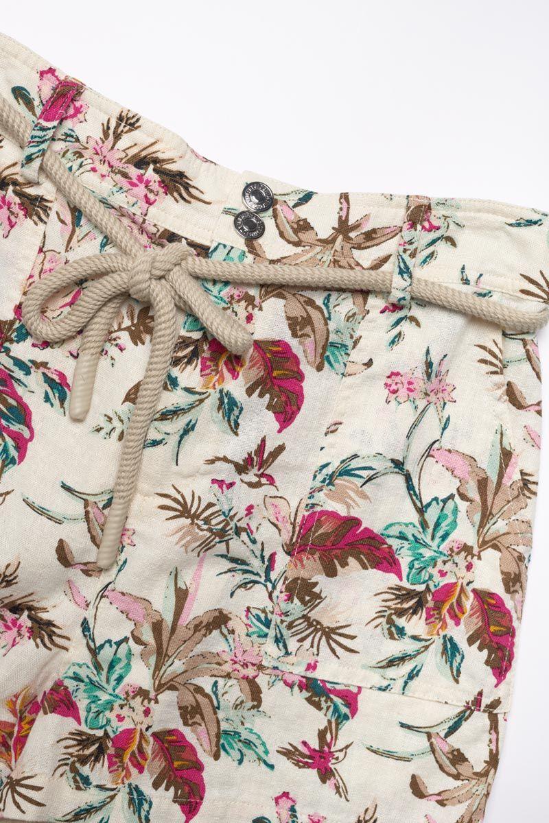 Le Temps Des Cerises Short Celestgi à Motif Tropical