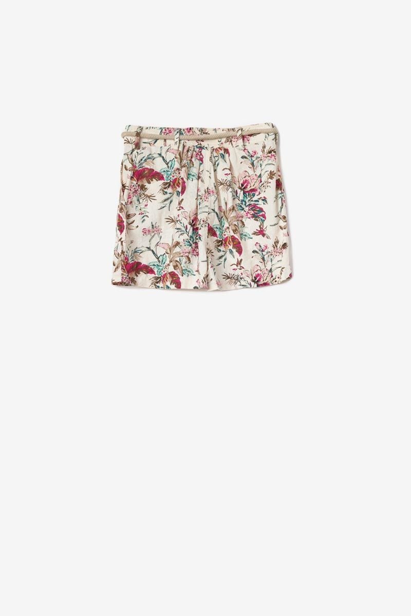 Le Temps Des Cerises Short Celestgi à Motif Tropical