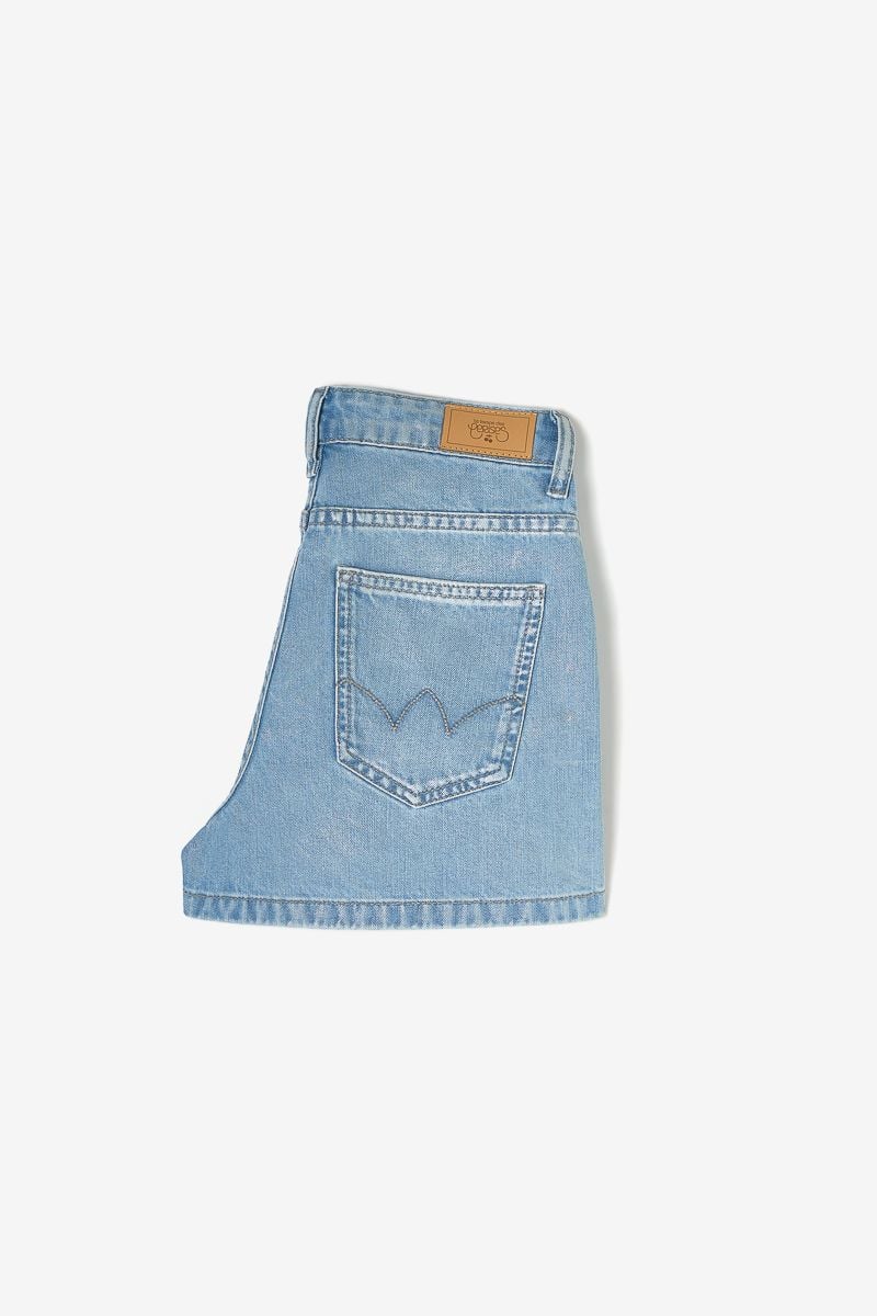 Le Temps Des Cerises Short Lema En Jeans Bleu Brillant