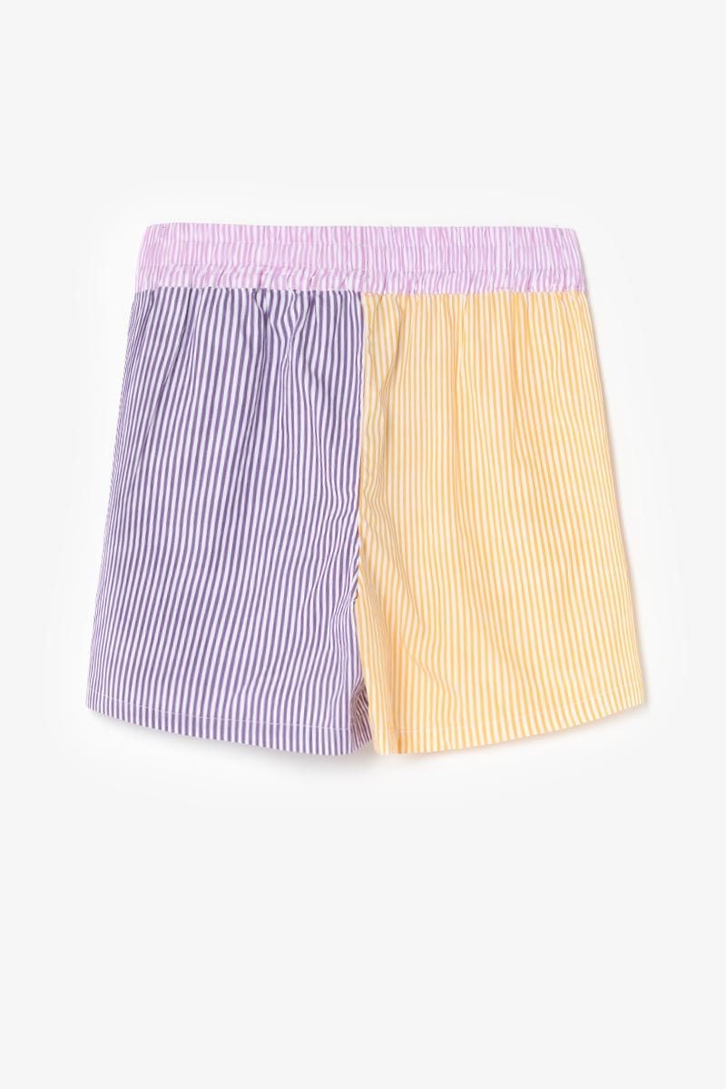 Le Temps Des Cerises Short Mexgi à Rayures Multicolores