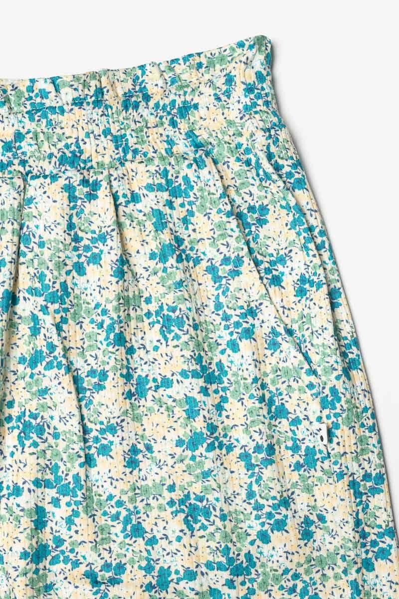 Le Temps Des Cerises Short Oxagi à Motif Floral Vert