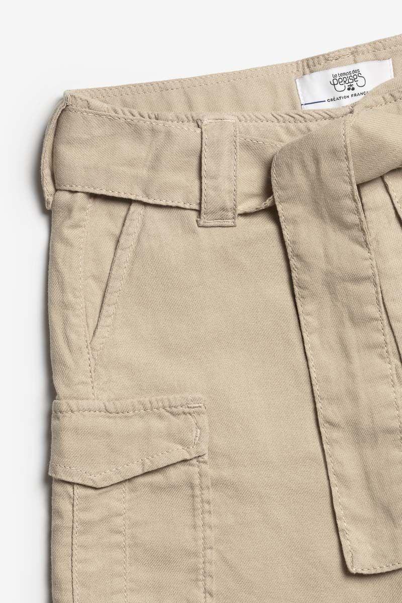 Le Temps Des Cerises Short Taille Haute Kally Beige Sable