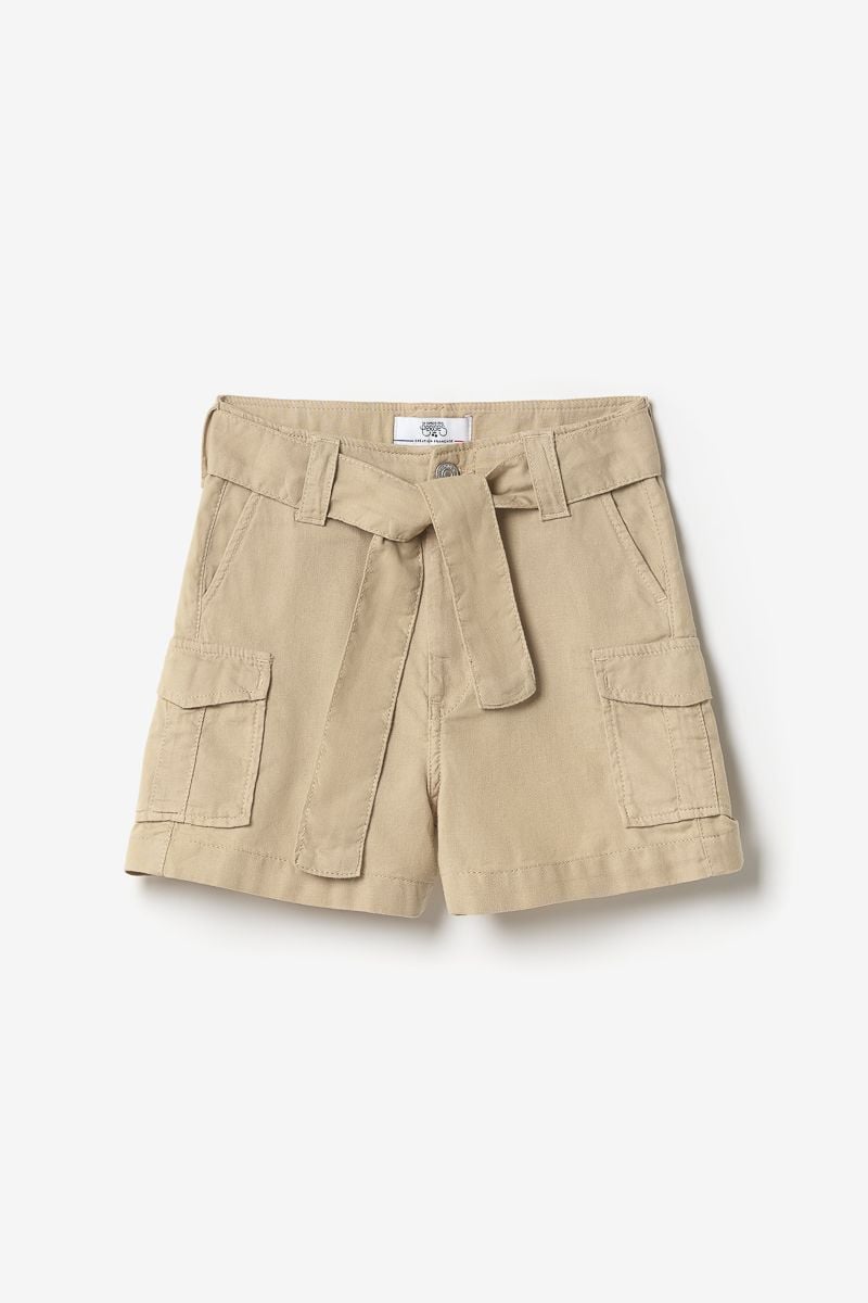 Le Temps Des Cerises Short Taille Haute Kally Beige Sable