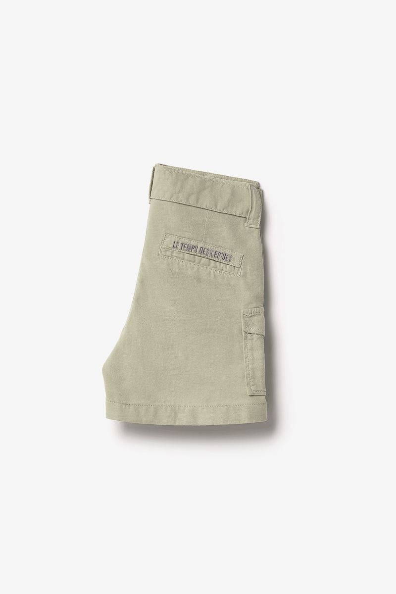 Le Temps Des Cerises Short Taille Haute Kally Kaki Clair