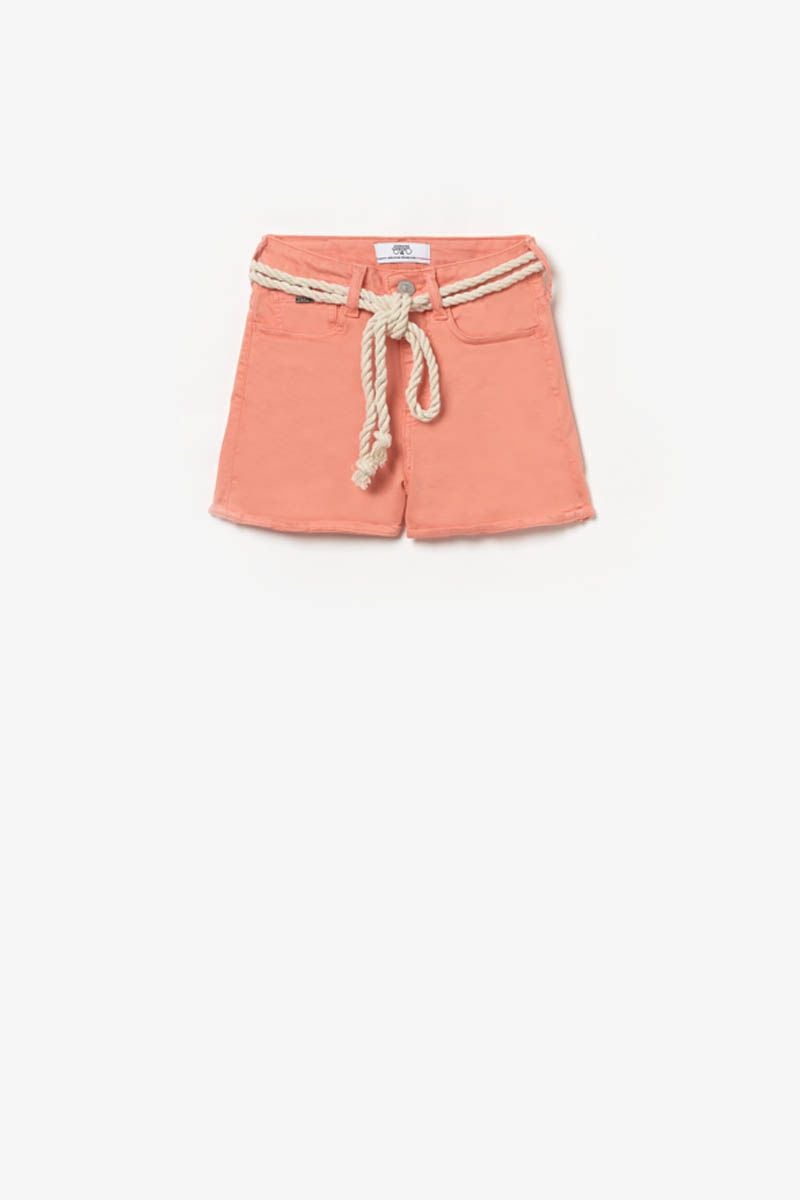 le temps des cerises Short Tiko taille haute corail