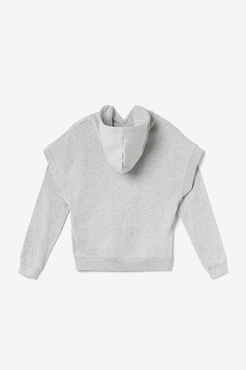 Le Temps Des Cerises Sweat 2 En 1 Steffygi Gris Chiné