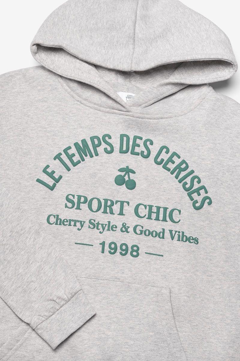Le Temps Des Cerises Sweat 2 En 1 Steffygi Gris Chiné