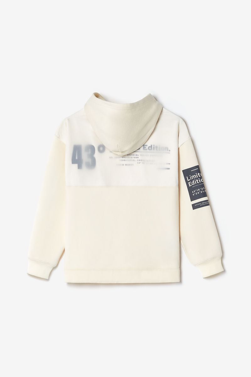 Le Temps Des Cerises Sweat à Capuche Brunobo Vanille