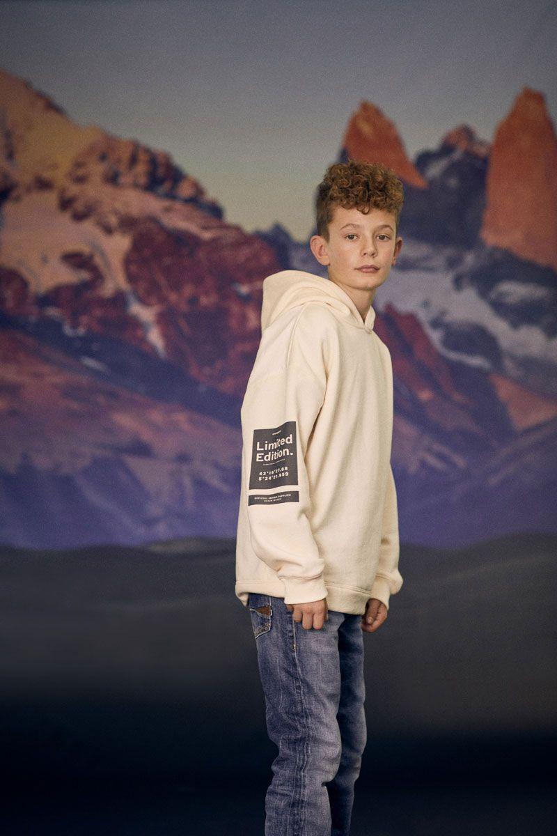 le temps des cerises Sweat à capuche Brunobo vanille