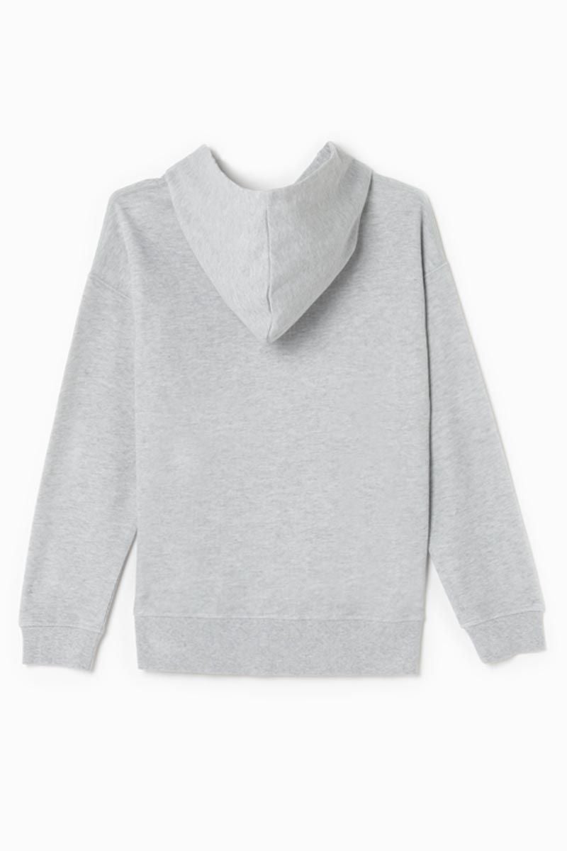 Le Temps Des Cerises Sweat à Capuche Elrosbo Gris Chiné