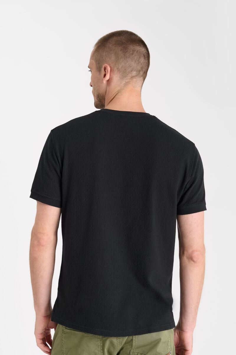 Le Temps Des Cerises T-shirt Abior Noir En Jacquard