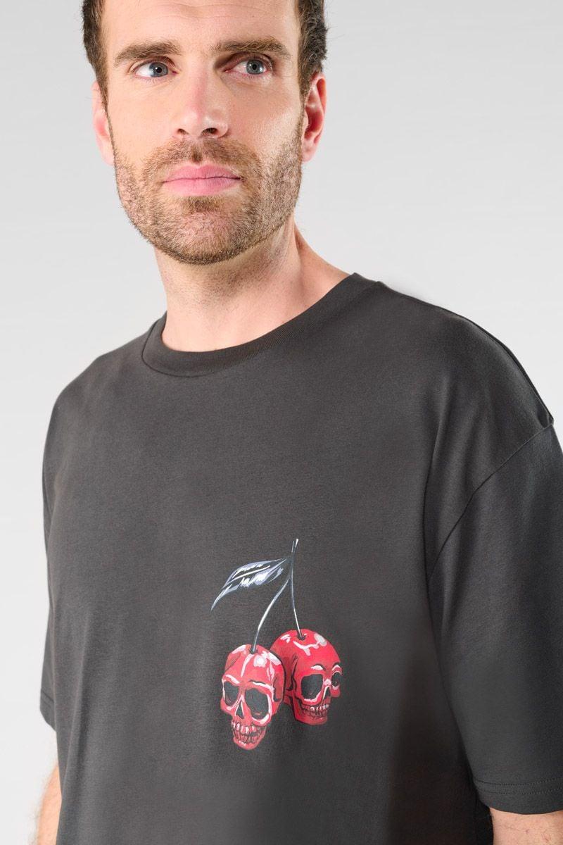 Le Temps Des Cerises T-shirt Caldwell Imprimé Anthracite