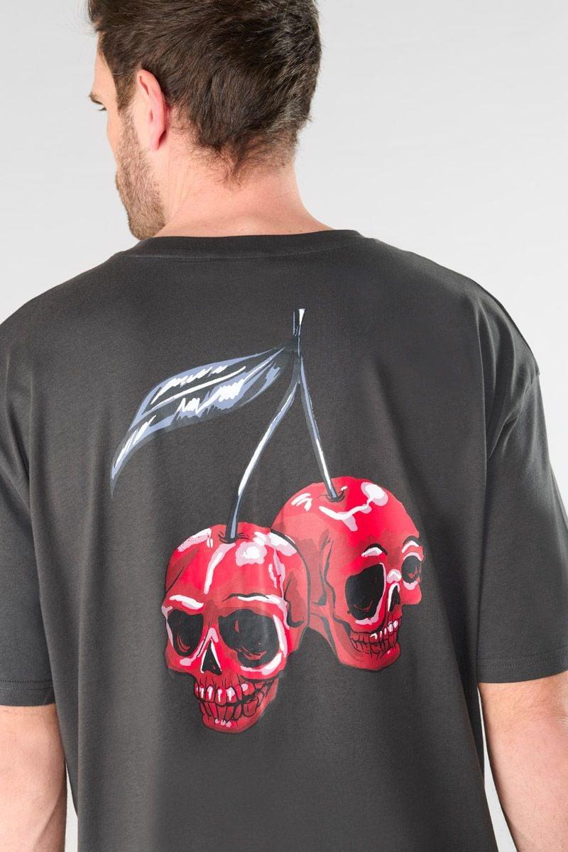 Le Temps Des Cerises T-shirt Caldwell Imprimé Anthracite