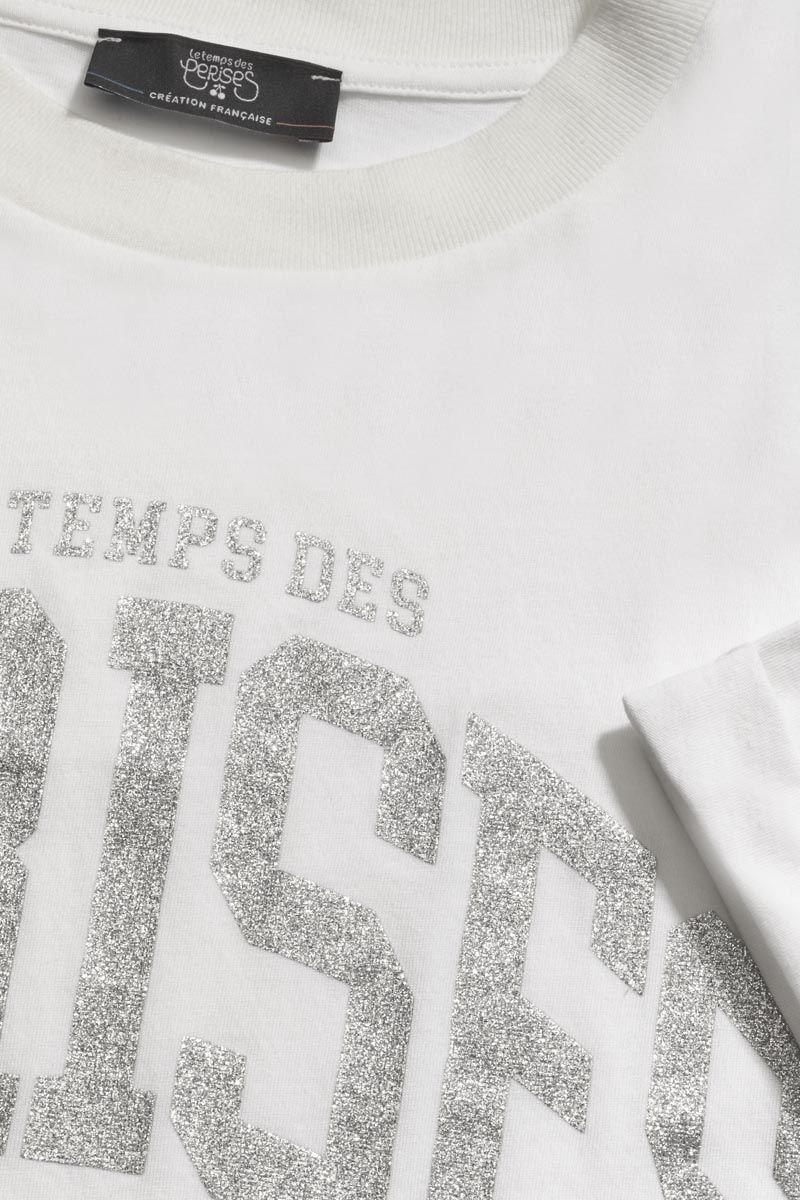 Le Temps Des Cerises T-shirt Claudegi Blanc Imprimé