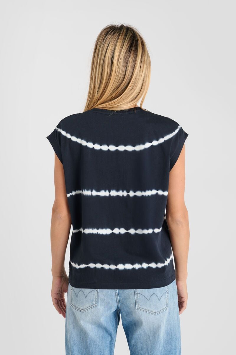 Le Temps Des Cerises T-shirt Dave Bleu Marine Tie And Dye