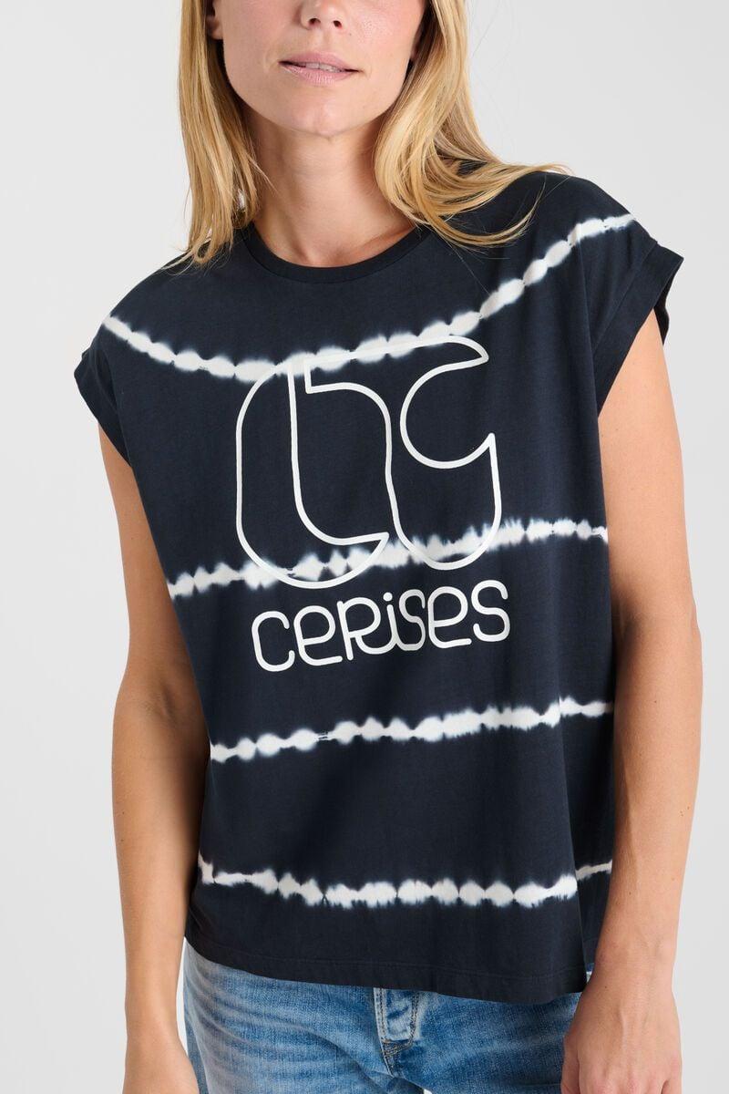 Le Temps Des Cerises T-shirt Dave Bleu Marine Tie And Dye