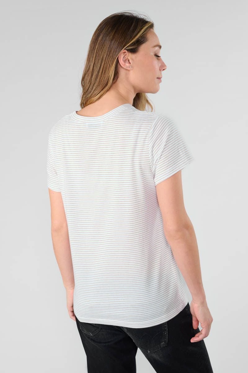 Le Temps Des Cerises T-shirt Edwige Crème à Rayures